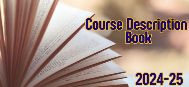  Tentative Course Description Book for 2024-2025